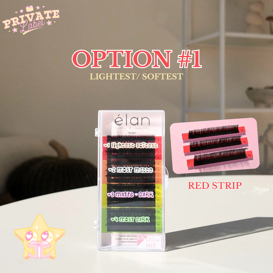 0.03 PRIVATE LABEL lash tray - #1 lightest & softest lash tray (BULK)