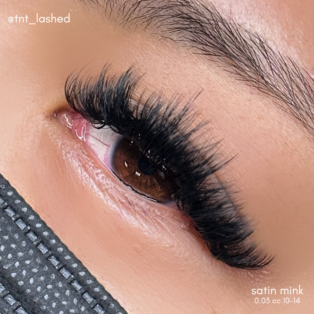 0.03 SATIN MINK lash trays (DARKEST lashes) ð