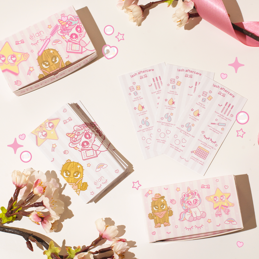 lash aftercare cards (50pcs)