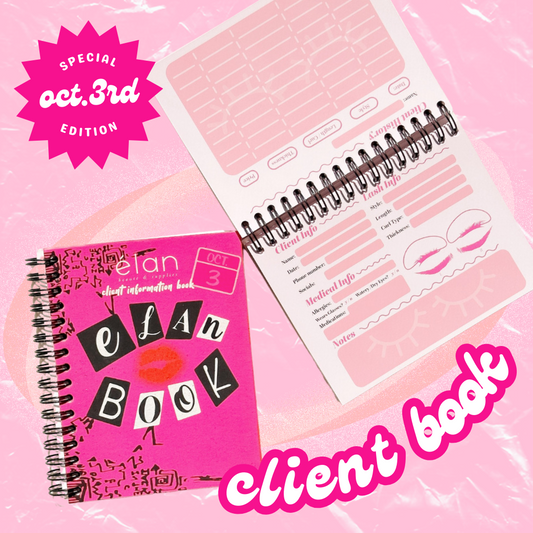 *LIMITED EDITION*elan book client info COMPOSITION BOOK