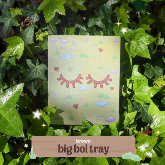 earthy brown big boi lash tray