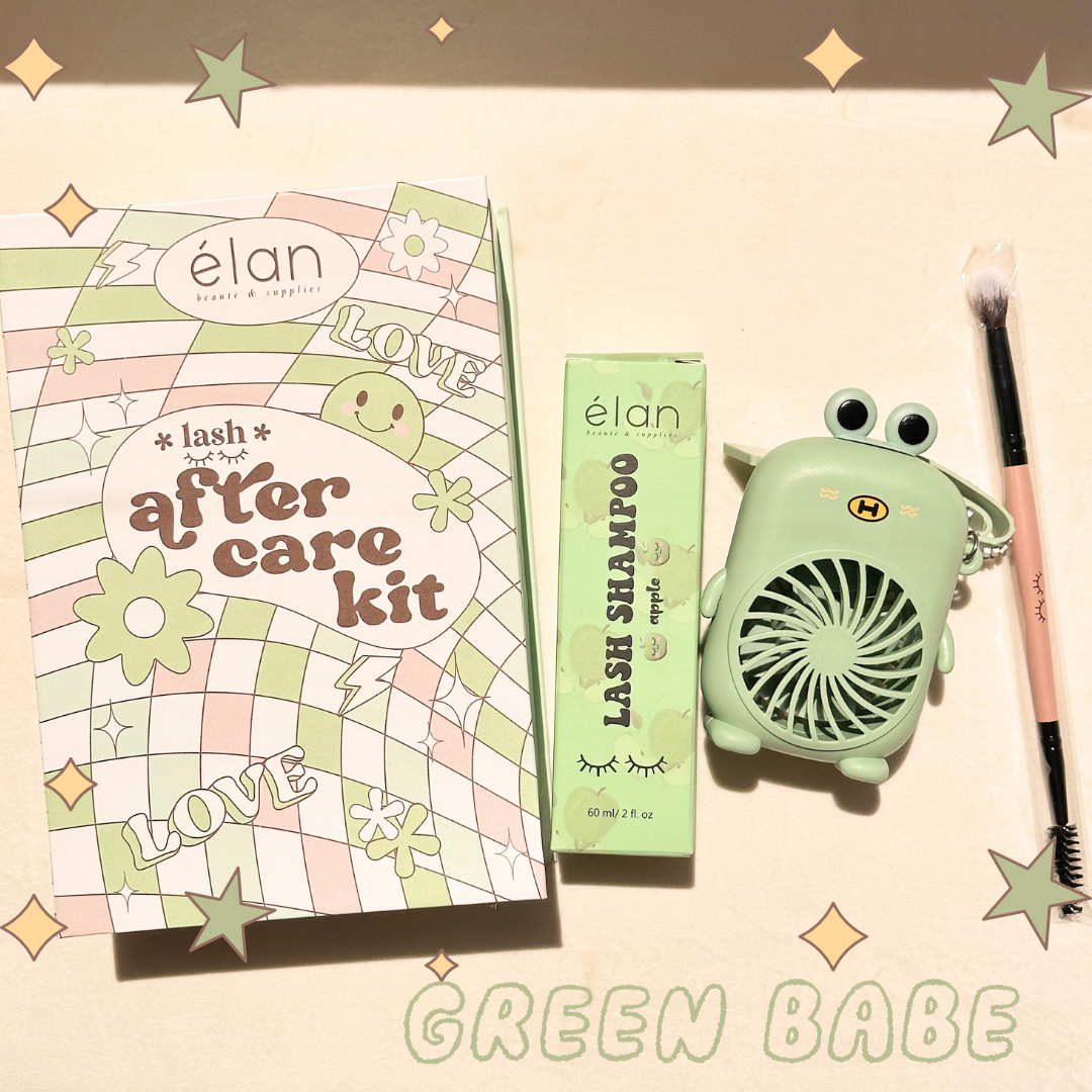 aftercare kit (fan+shampoo+brush)