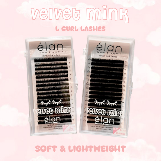 L CURL velvet mink lashes