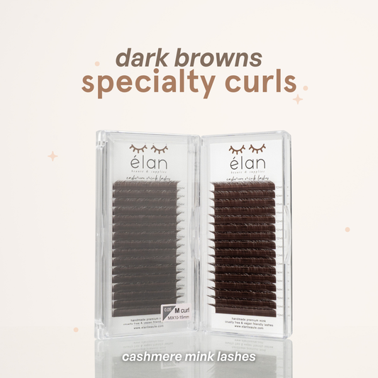 DARK BROWN specialty curls
