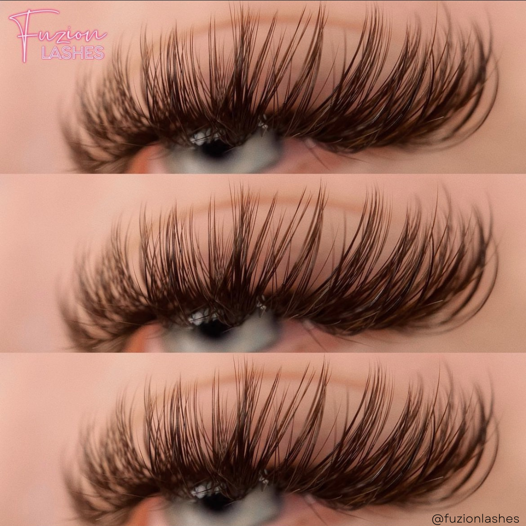 DARK BROWN color lashes