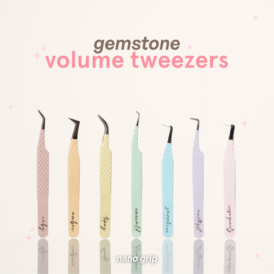 GEMSTONE: nano grip VOLUME tweezer – elan beaute and supplies