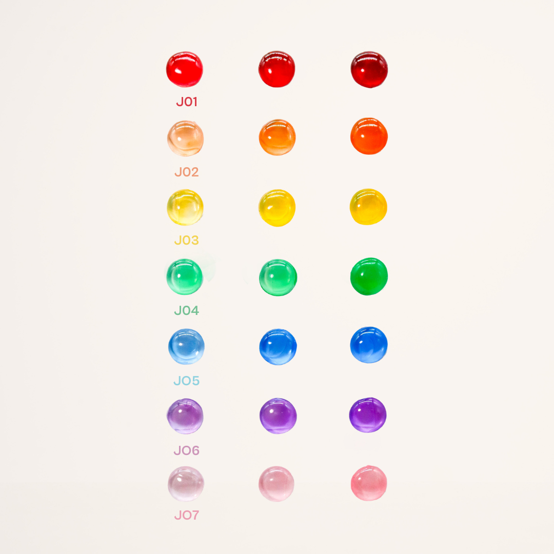 rainbow jelly gel polish collection