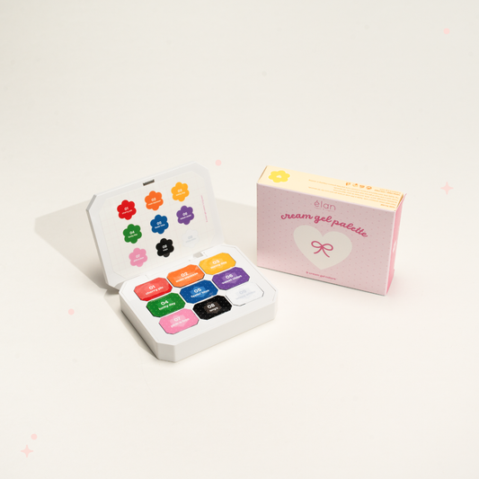 rainbow cream gel palette