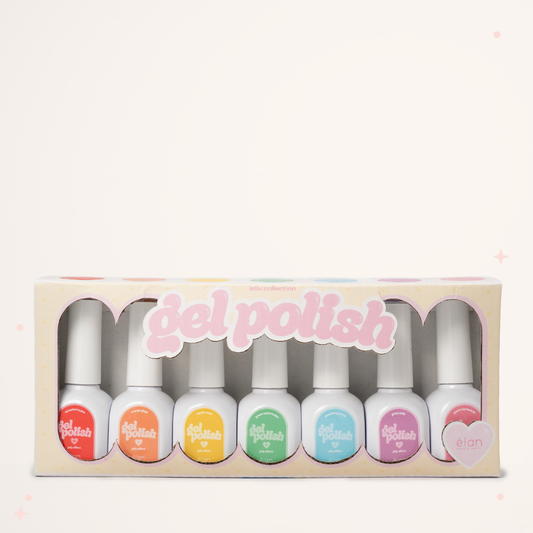 rainbow jelly gel polish collection
