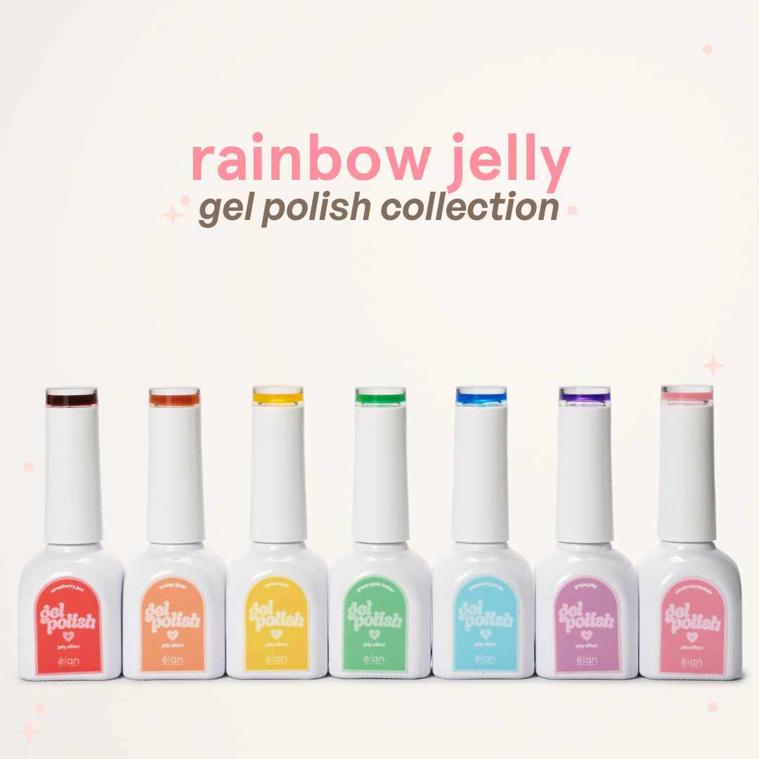 rainbow jelly gel polish collection – elan beaute and supplies