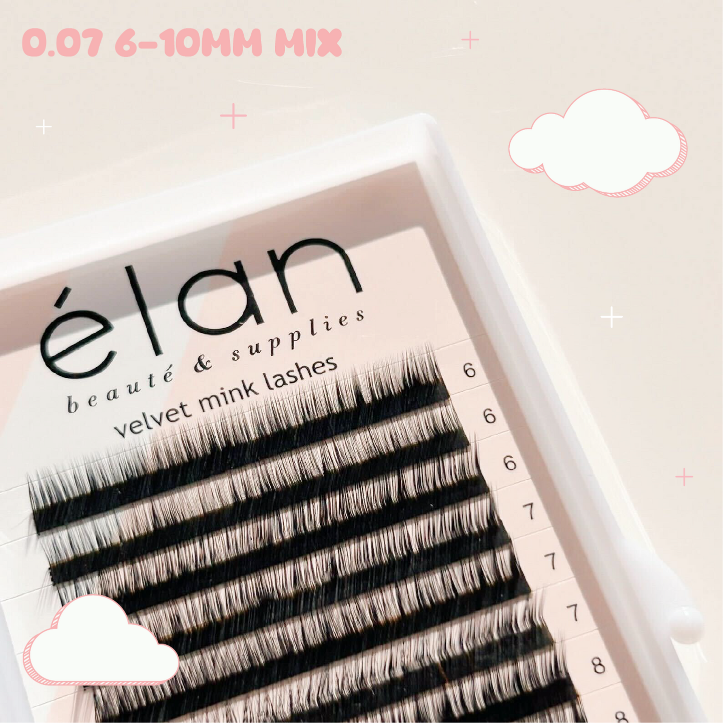 L CURL velvet mink lashes ☁️