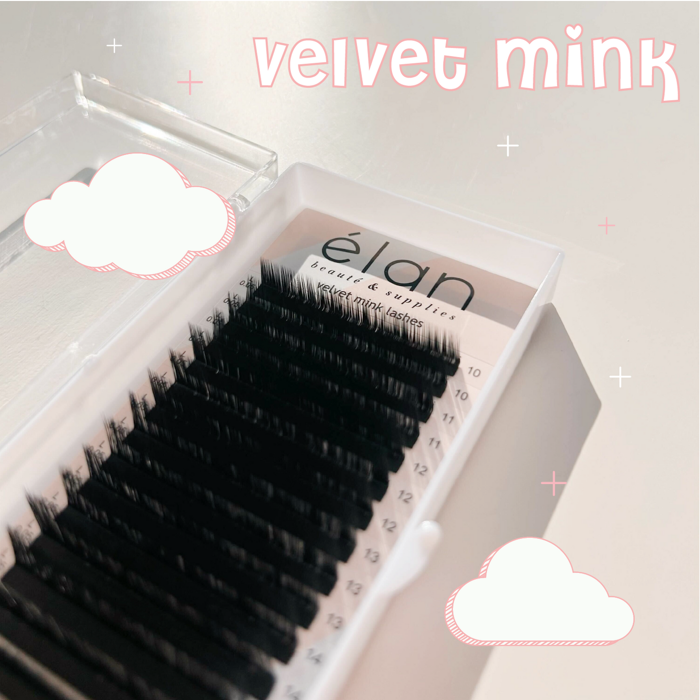 L CURL velvet mink lashes ☁️