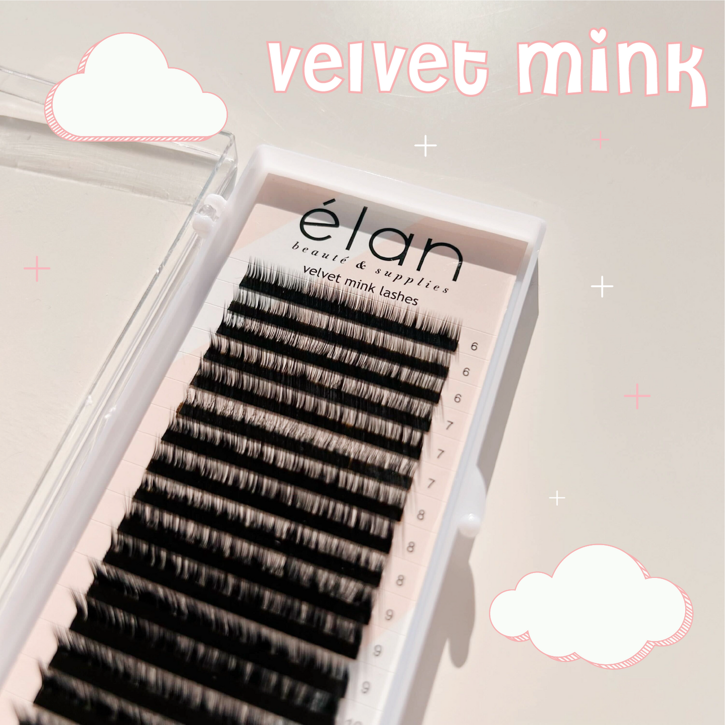 L CURL velvet mink lashes ☁️