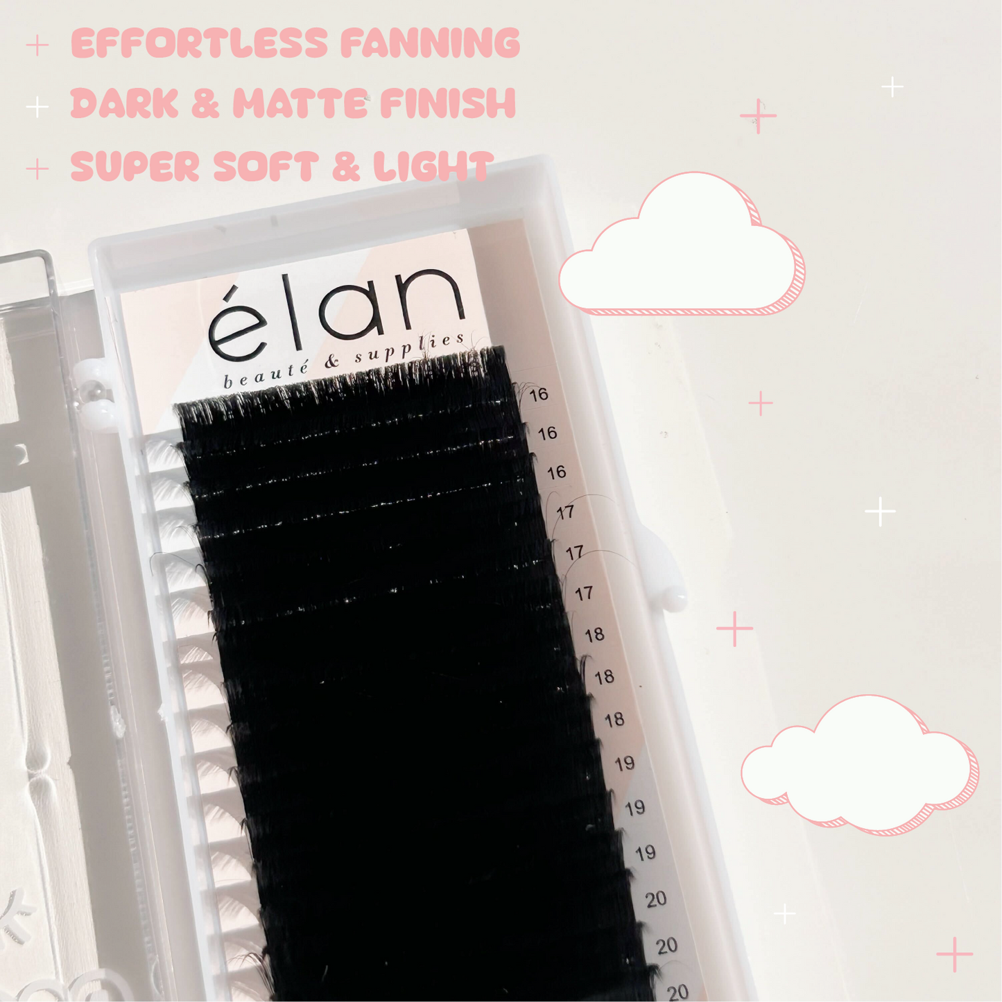 0.07 velvet mink EASY FAN trays ☁️