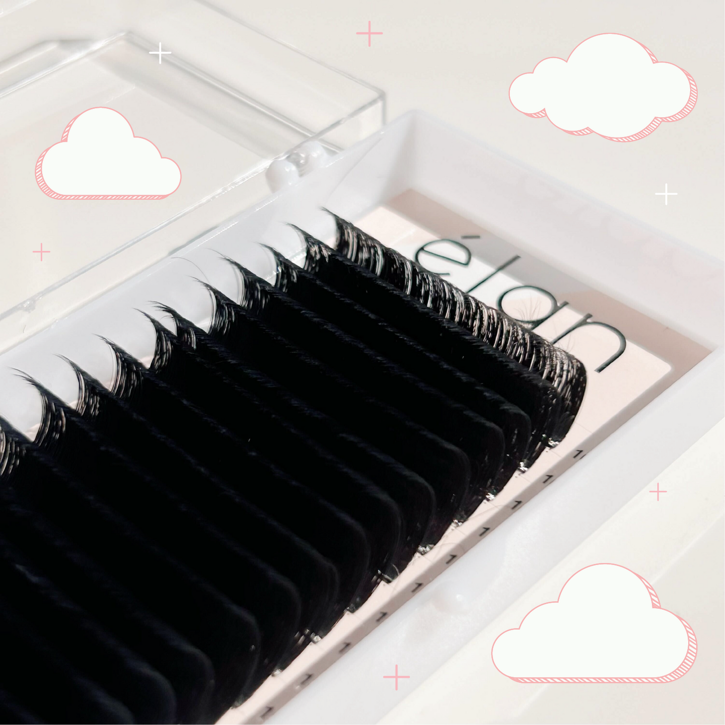 0.07 velvet mink EASY FAN trays ☁️