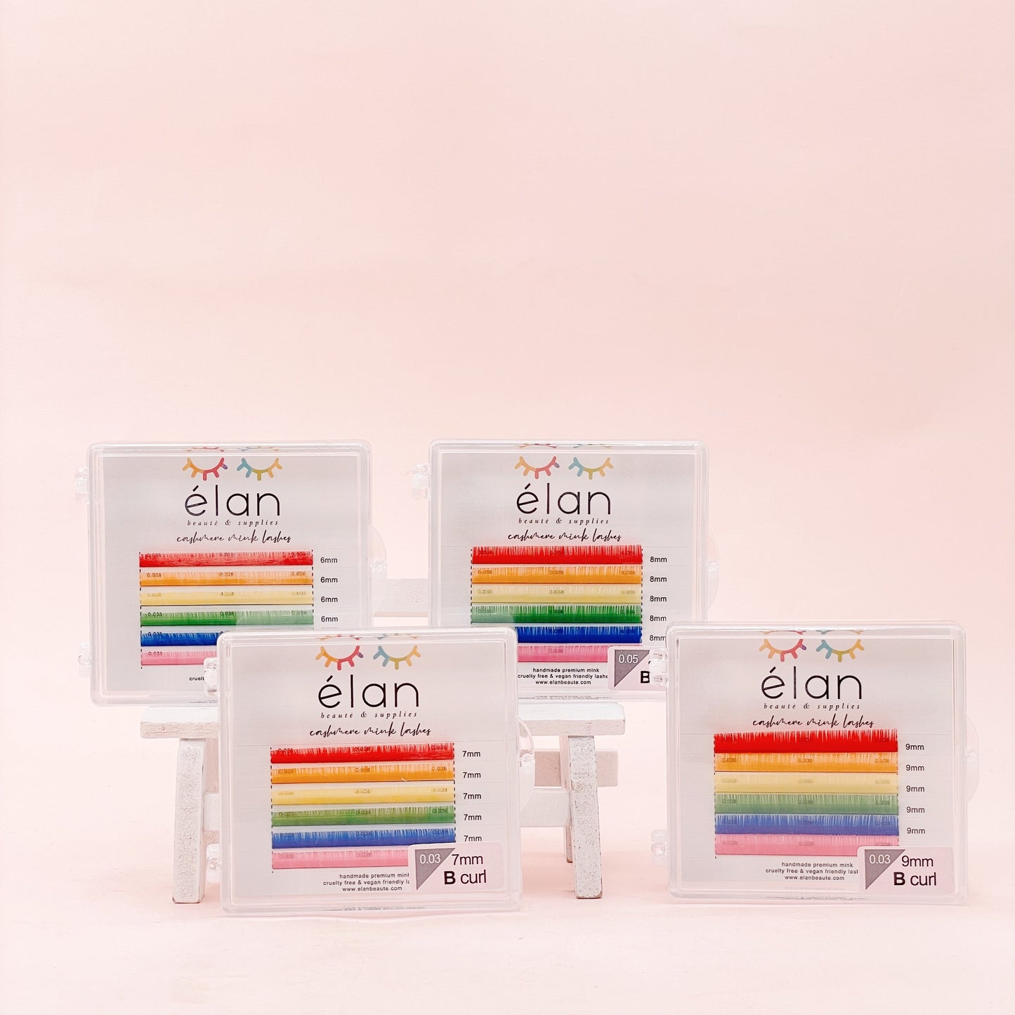 COLOR bottom lashes mini tray