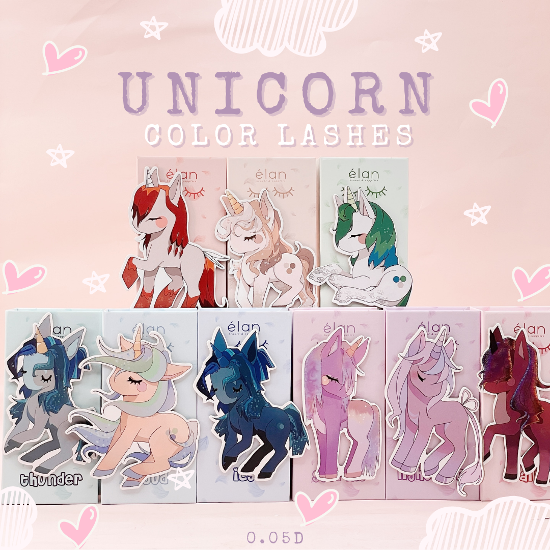 UNICORN 0.05D velvet color lashes