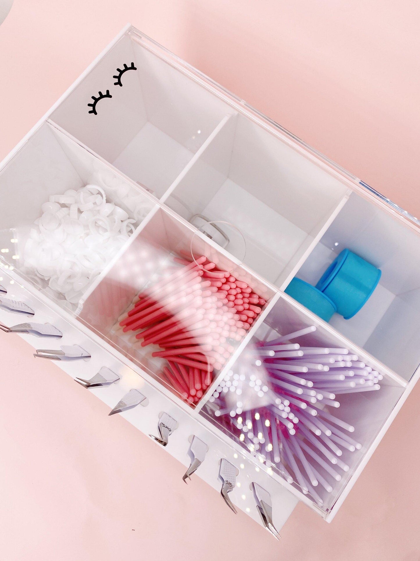 lash organizer - 10 tweezer slots