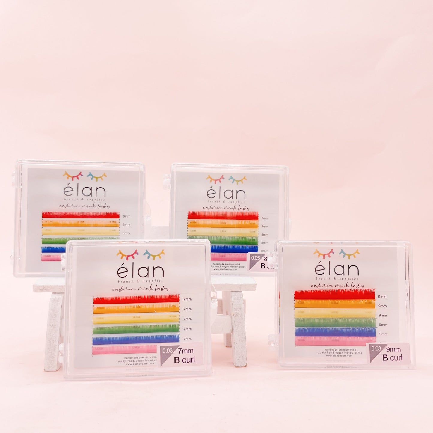 COLOR bottom lashes mini tray