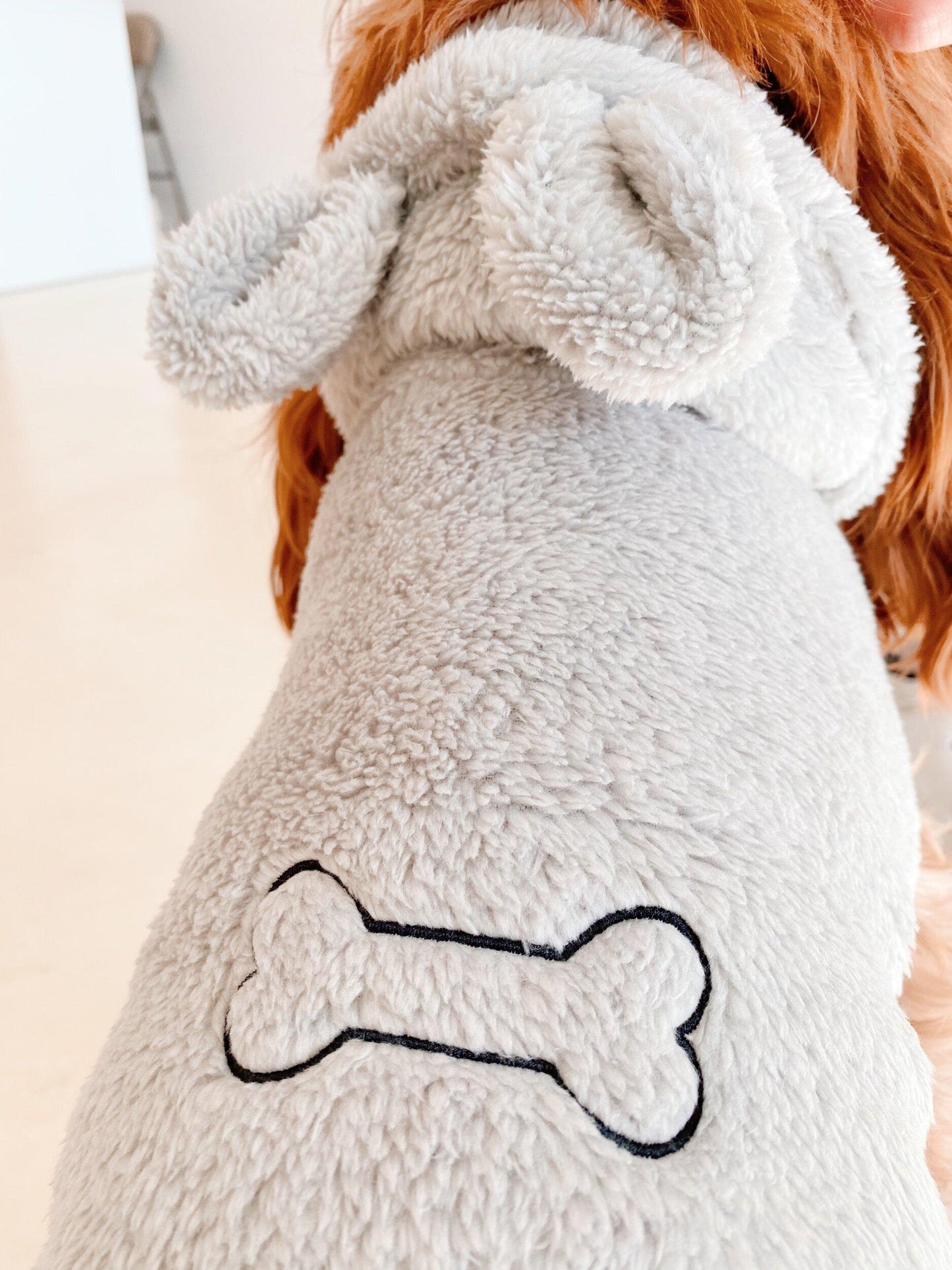 PET fluffy embroidered hoodies