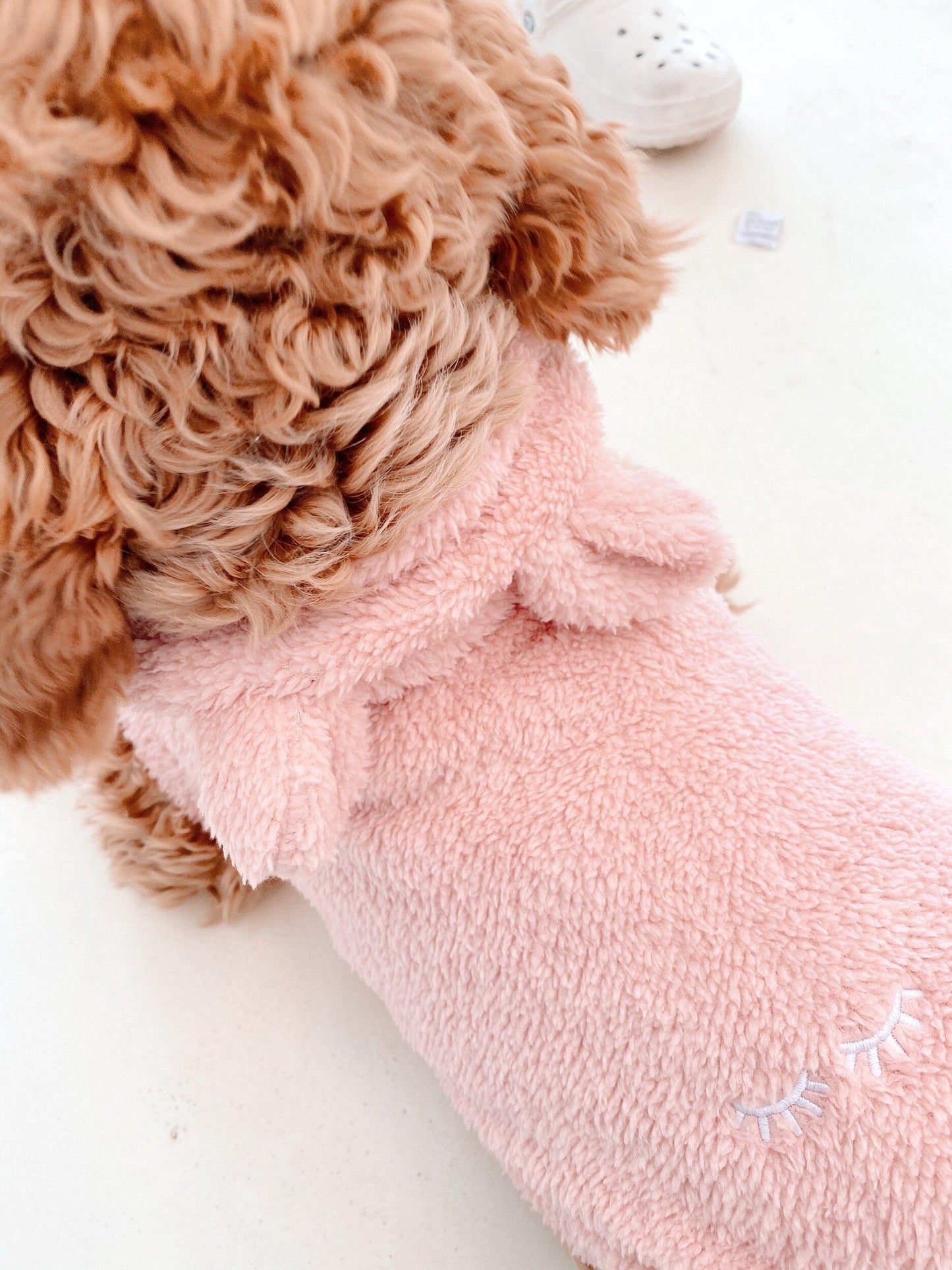 PET fluffy embroidered hoodies