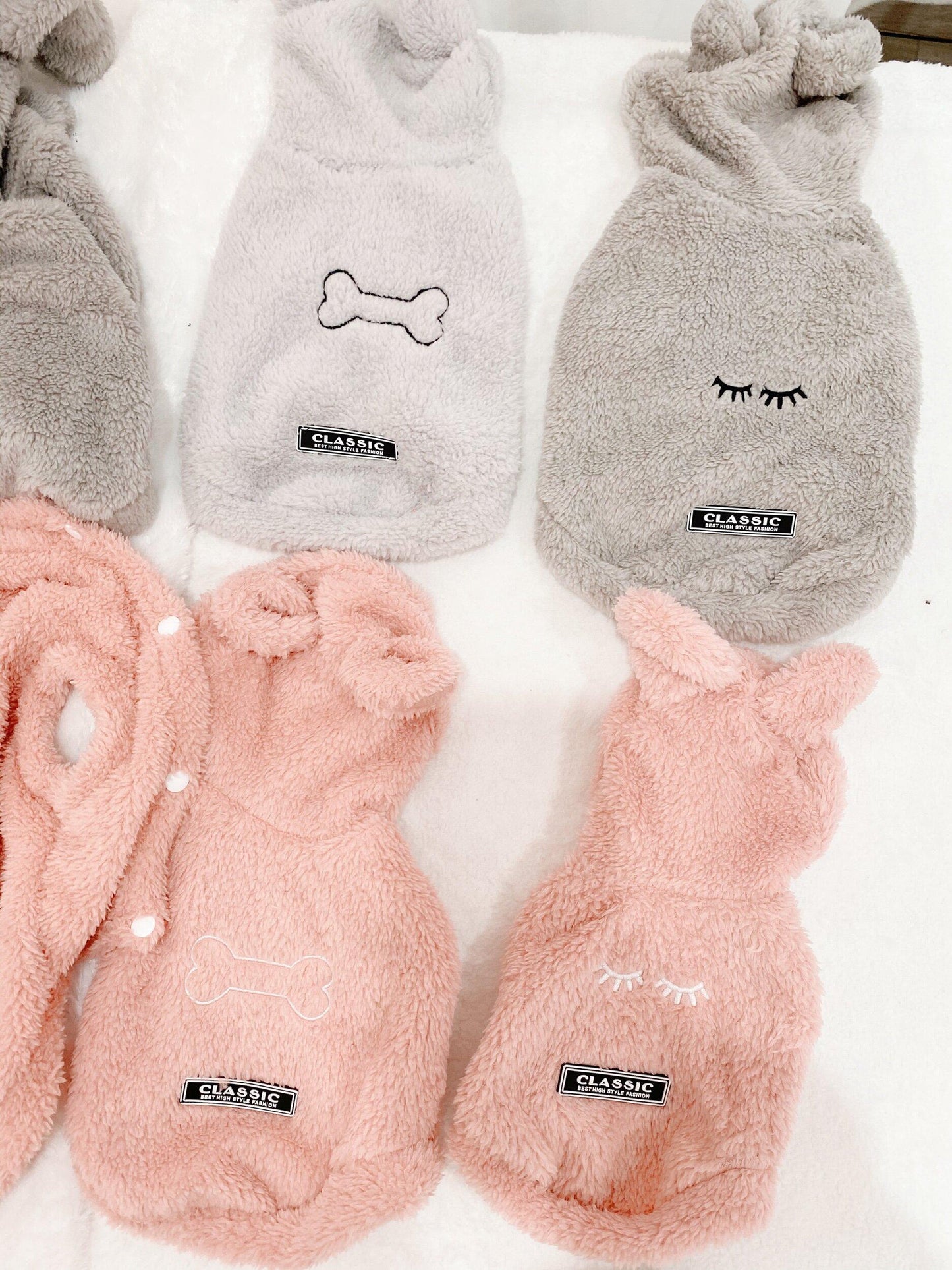 PET fluffy embroidered hoodies