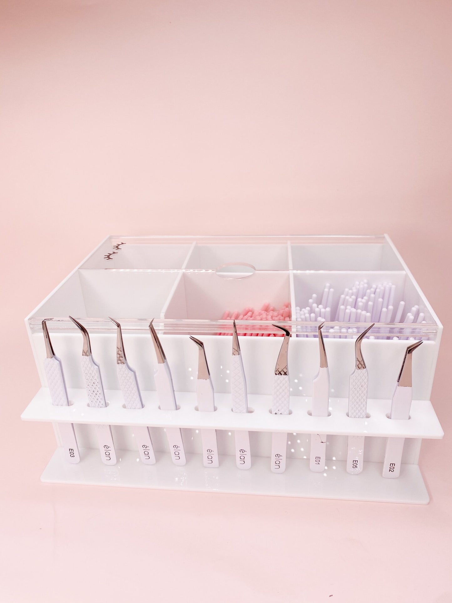 lash organizer - 10 tweezer slots