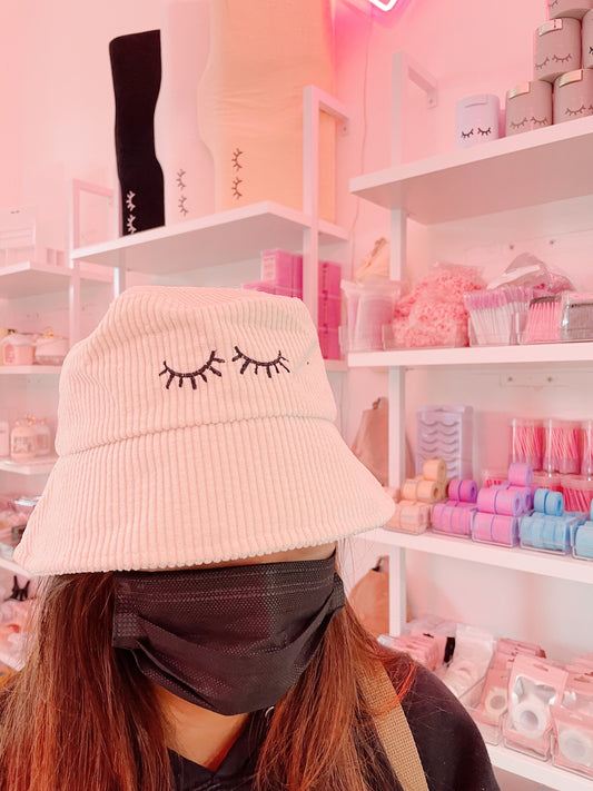 lash corduroy bucket hat