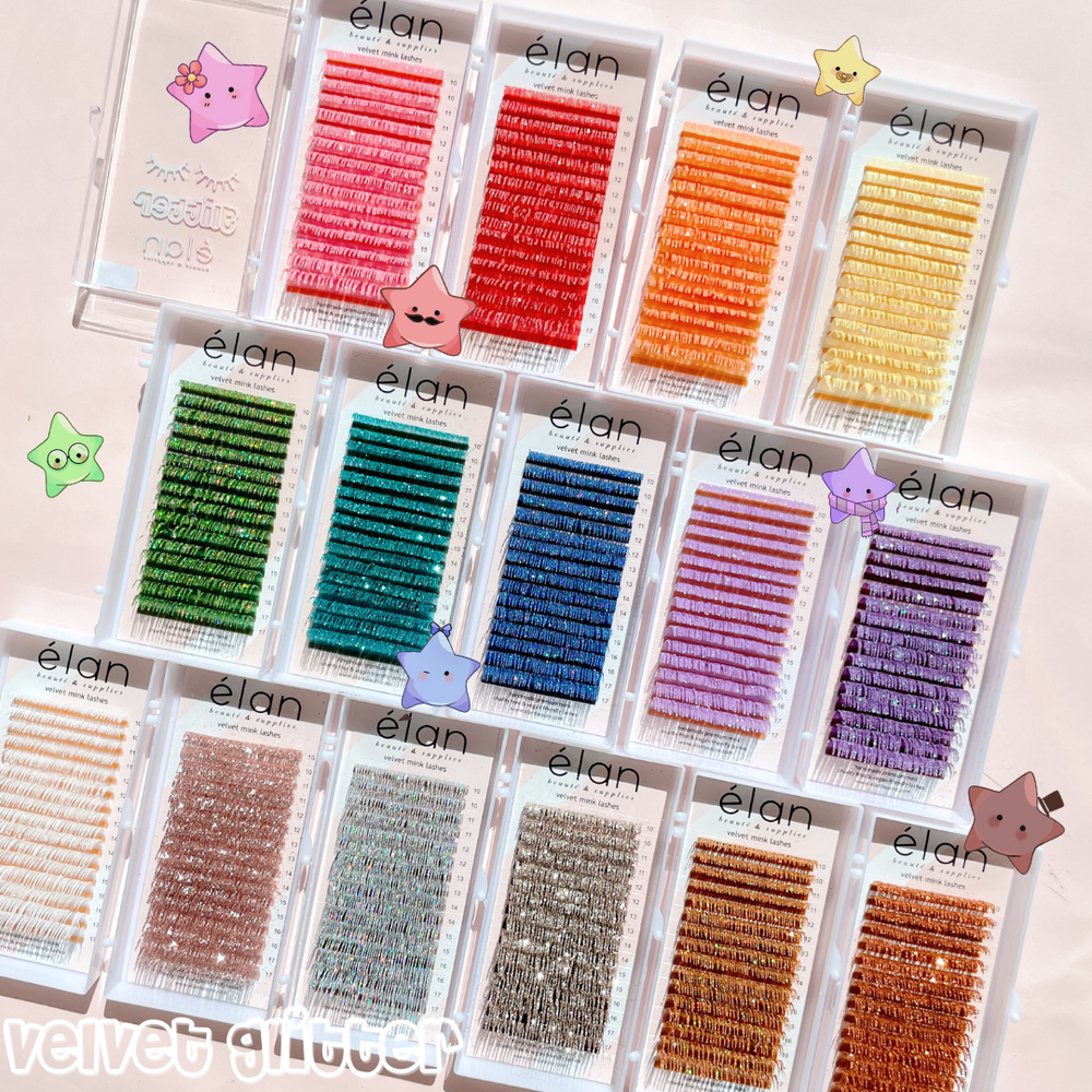 GLITTER 0.10 velvet mink lashes