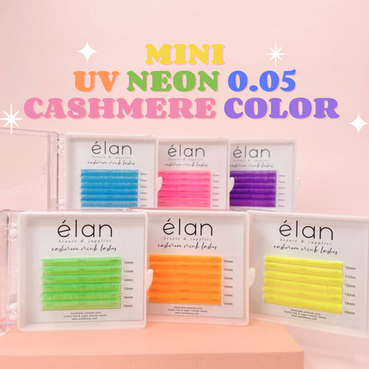 MINI UV NEON 0.05 cashmere mink lashes