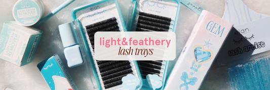 GET TO KNOW OUR LASH TRAYS: LIGHT & FEATHERY LINE