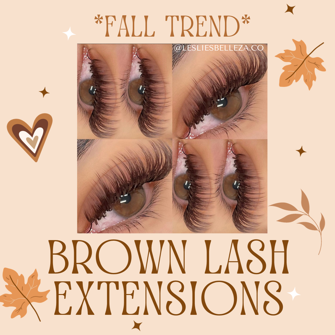 BROWN LASH EXTENSIONS: PERFECT FOR FALL
