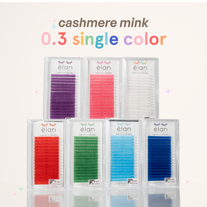 SINGLE COLORS 0.03 cashmere mink lashes