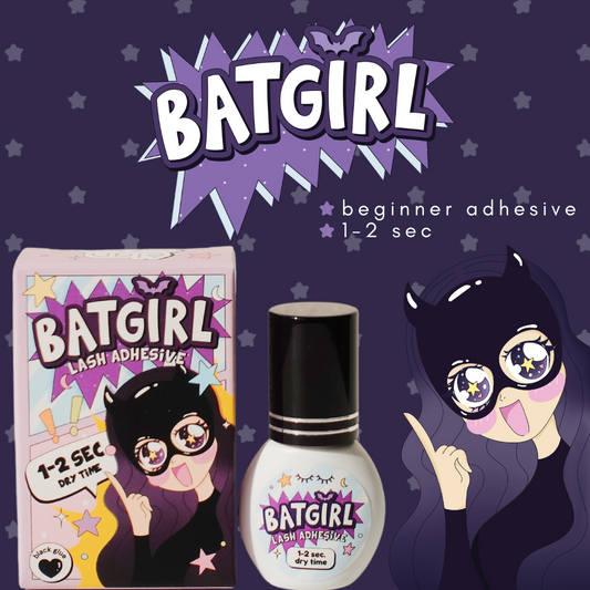 BAT GIRL black adhesive