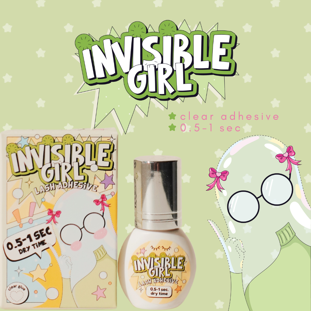 INVISIBLE GIRL clear adhesive