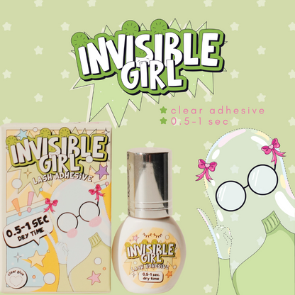 INVISIBLE GIRL clear adhesive