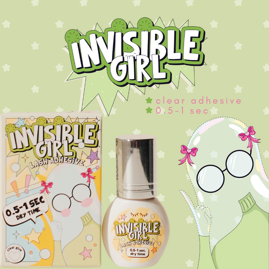 INVISIBLE GIRL clear adhesive