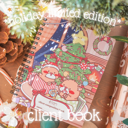 *HOLIDAY limited edition* client info book