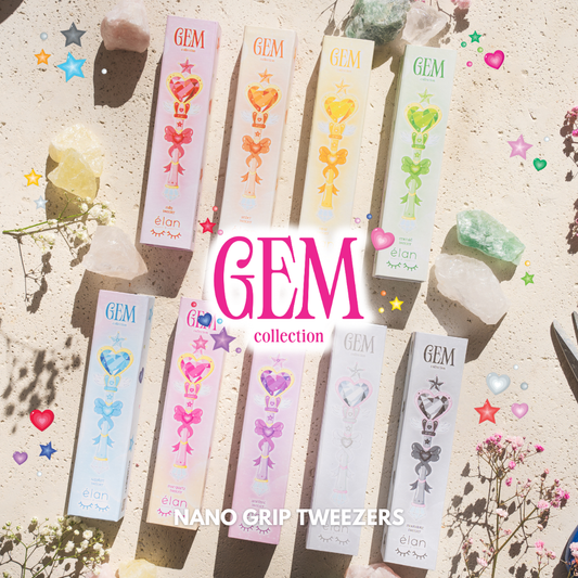 the GEMSTONE collection NANO GRIP tweezers