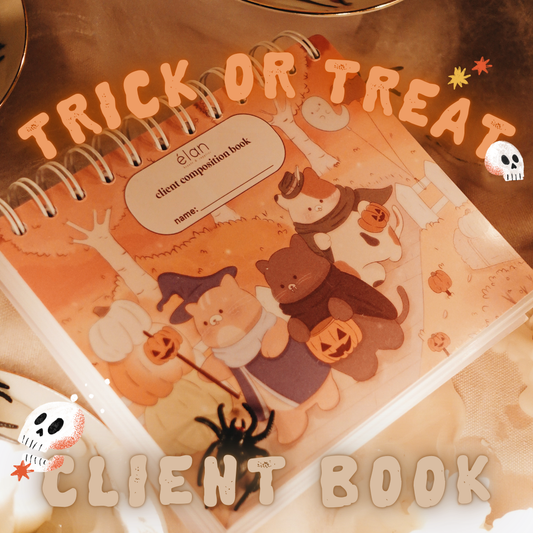 *TRICK OR TREAT* client info book