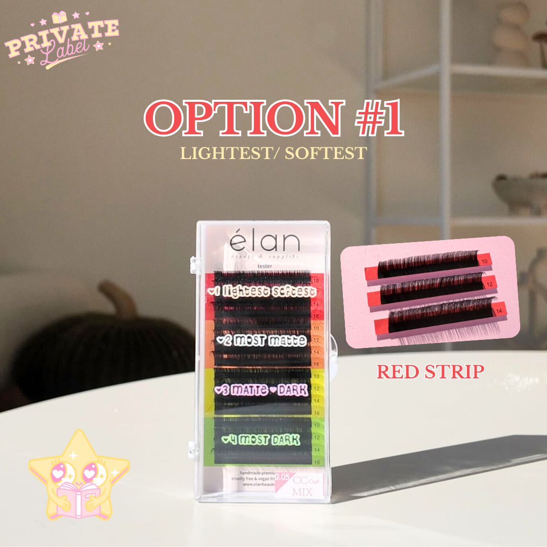 0.03 PRIVATE LABEL lash tray - #1 lightest & softest lash tray (BULK)