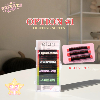 0.03 PRIVATE LABEL lash tray - #1 lightest & softest lash tray (BULK)