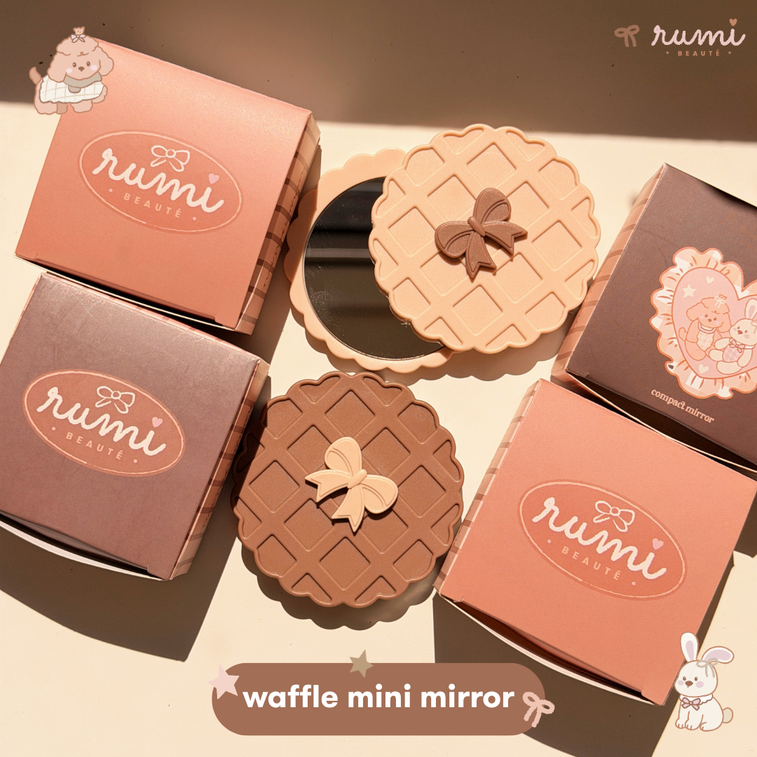rumi waffle mini pocket mirror