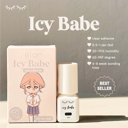 ICY BABE clear adhesive