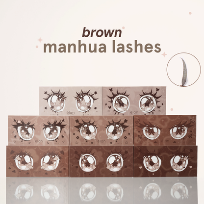 brown manhua lashes