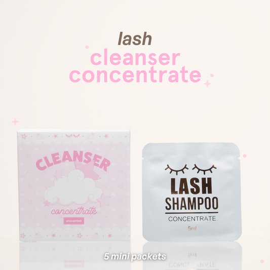 lash shampoo concentrate MINI PACKETS
