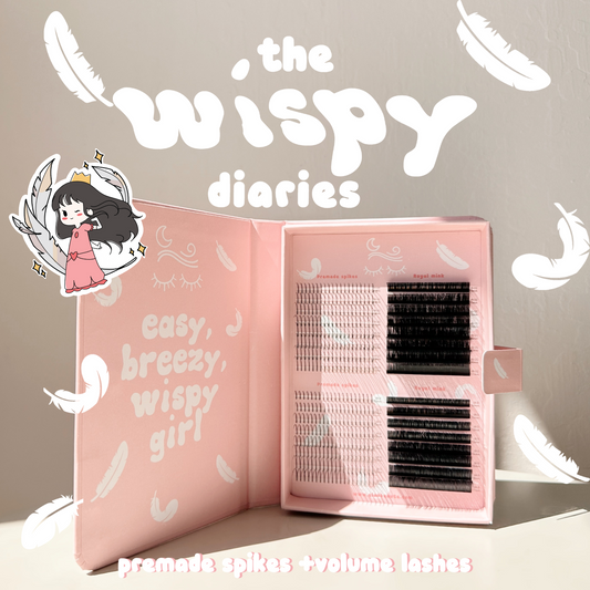 WISPY DIARIES 0.05 premade spikes + royal mink lashes