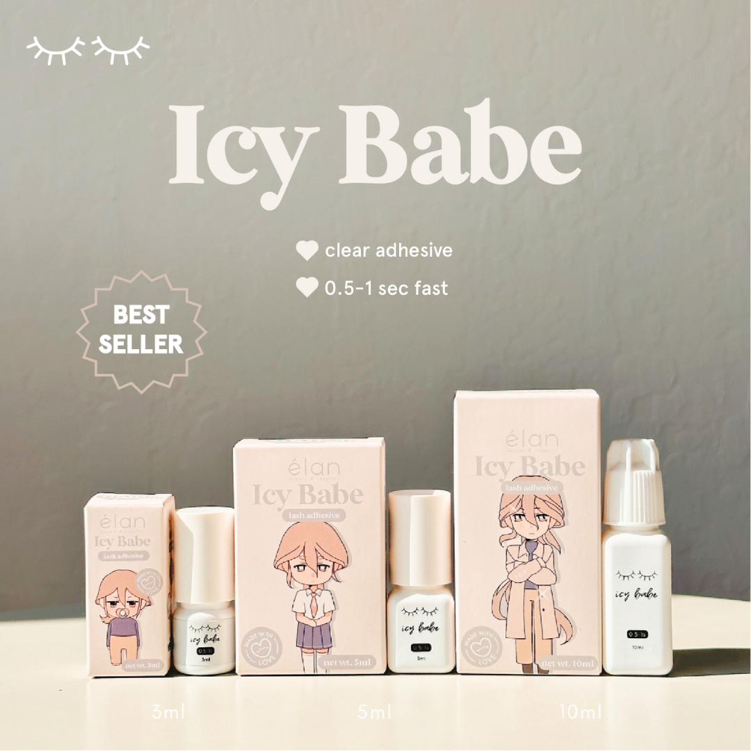 ICY BABE clear adhesive