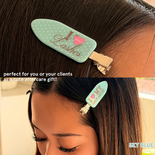 i <3 lashes crease-free hair clips