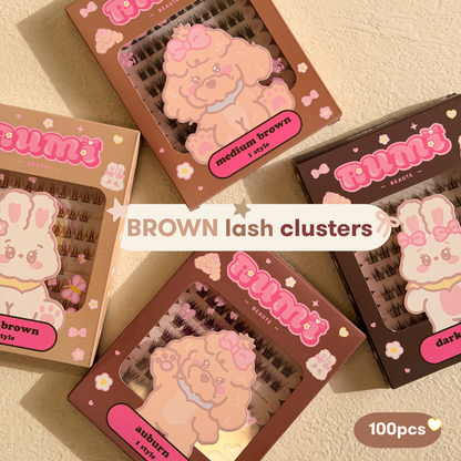 rumi brown lashes